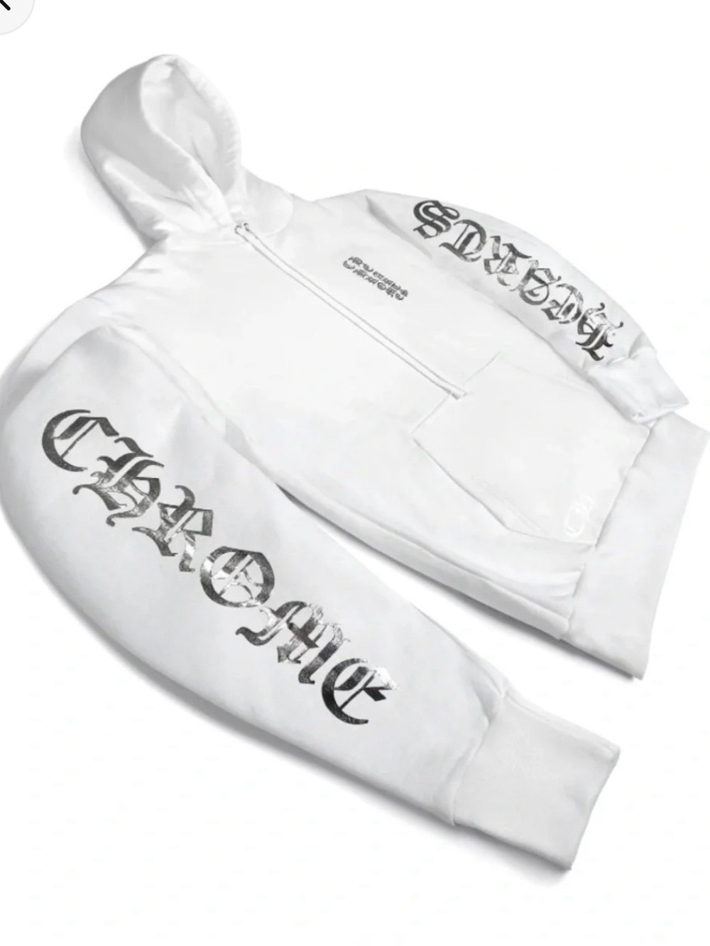 Chrome Hearts White Foil Hoodie